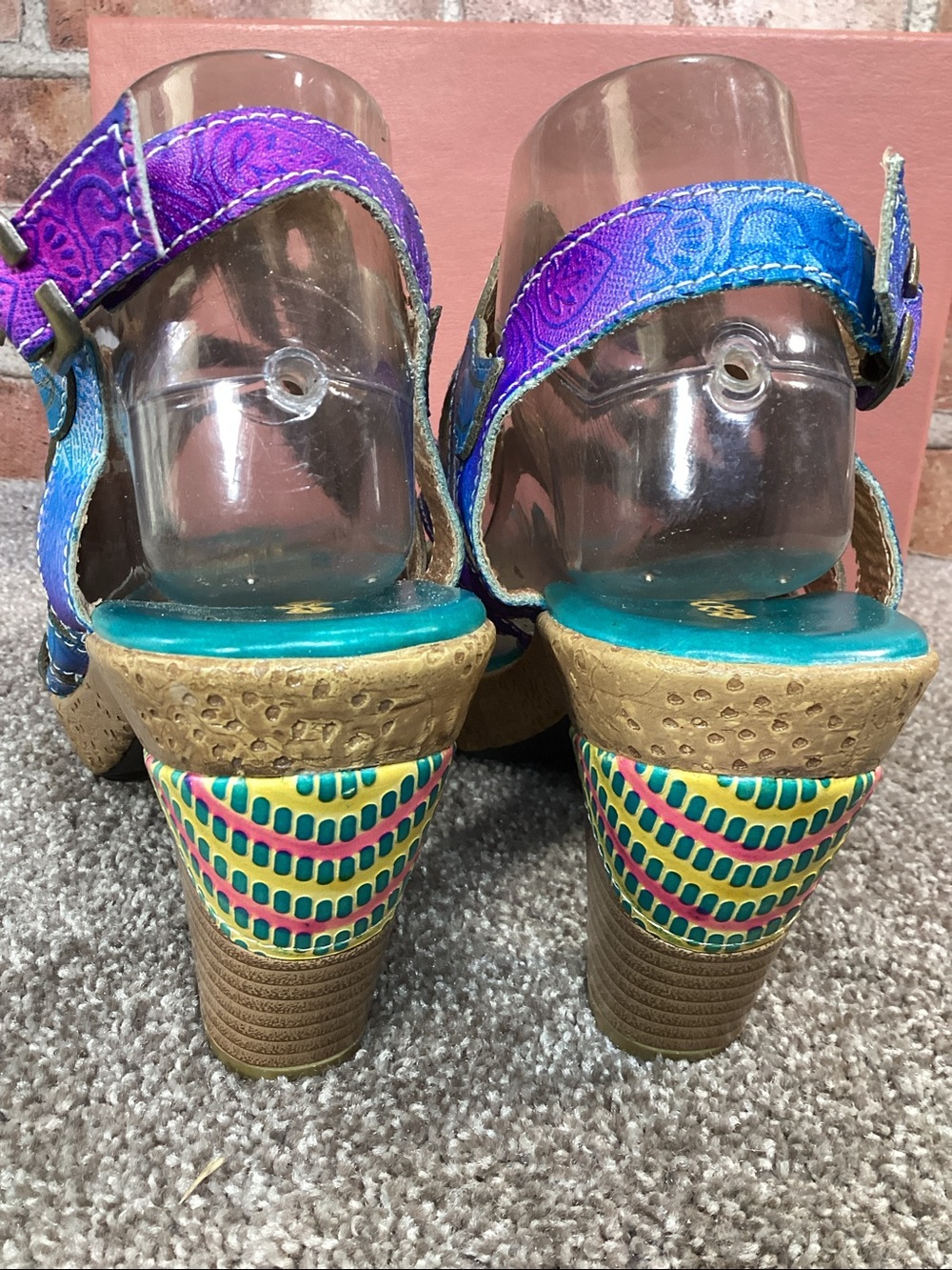Socofy women’s bohemian heeled Sandals size 42 eu size 11-11.5 US - Picture 5 of 8